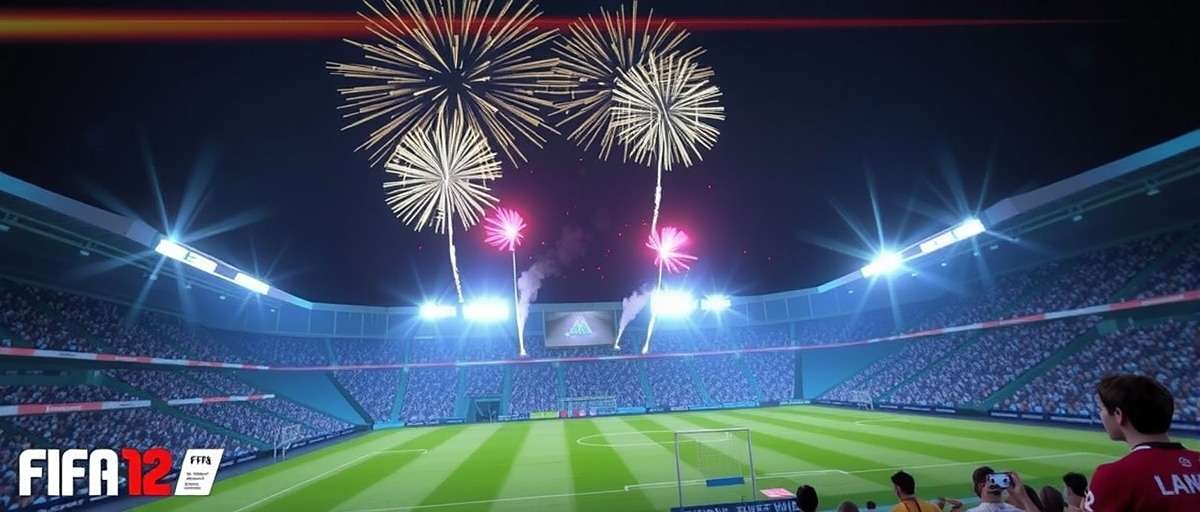 Diwali Event in Game Diwali celebration in FIFA 12: Odisha FC Adventure with stadium lights and fireworks